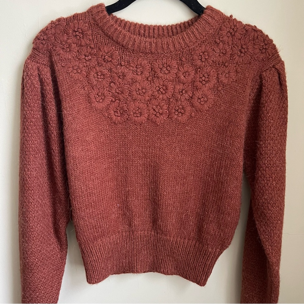 ASTR the label cropped mohair sweater